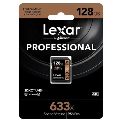 رم اس دی ۱۲۸ گیگ لکسار Lexar Professional SD U3 95MB/s