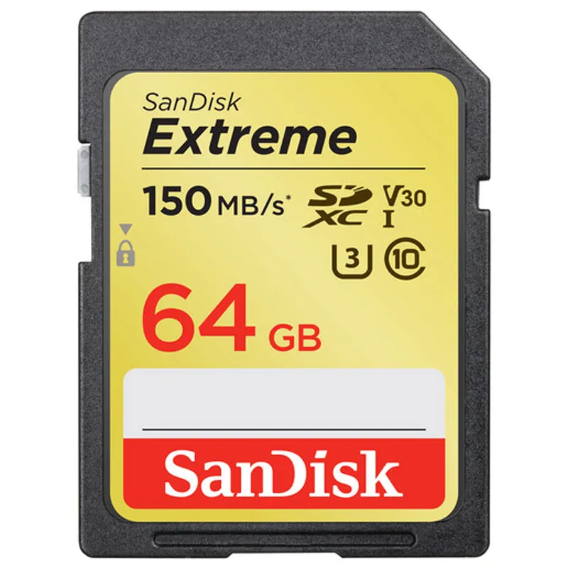 رم اس دی 64 گیگ سن دیسک SanDisk Extreme SD U3 150MB/s