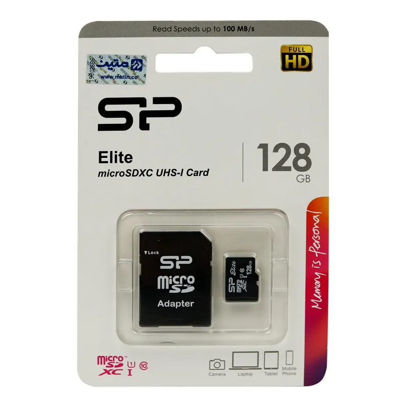 رم میکرو 128 گیگ سیلیکون پاور Silicon Power Elite C10 V10 U1 100MB/s 